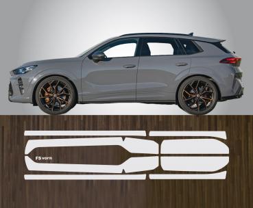 Lackschutzfolie für Türeinstiege Einstiegsleisten für Cupra Terramar mit Aussparungen